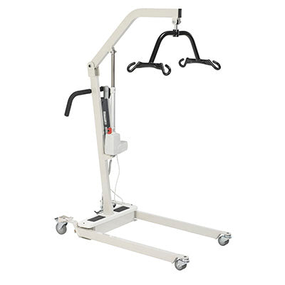 Drive Bariatric Battery Powered Electric Patient Lift, 4 Point Cradle, Rechargeable and Removable Battery, No Wall Mount — for Patient Lift & Stand Assists in Clinical and Institutional Care