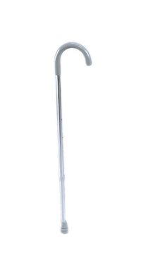 Drive Curved handle adjustable aluminum cane, 29 - 38", silver — for Treatment and Examination Rooms