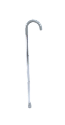 Drive Curved handle adjustable aluminum cane, 29 - 38", silver — for Treatment and Examination Rooms