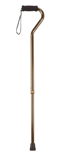 Drive Offset handle adjustable aluminum cane, 29 - 38", bronze — for Treatment and Examination Rooms