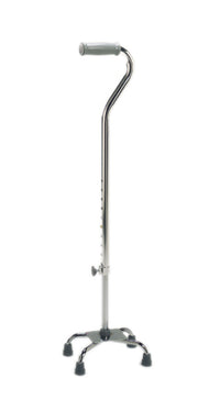 Drive Quad cane, large base (8" x 12"), 29 - 38", chrome — for Treatment and Examination Rooms