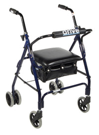 Drive 4-wheel Rollator with loop brake, blue, 1 each — for Safe and Supported Mobility