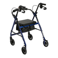 Drive 4-wheel Rollator with loop brake, blue, 1 each — for Safe and Supported Mobility