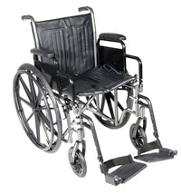 Drive 18" wheelchair with fixed arm, swing away footrest — for Mobility and Patient Transport