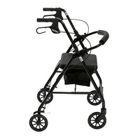 Drive Rollator Rolling Walker with 6" Wheels, Fold Up Removable Back Support and Padded Seat, Red — for Safe and Supported Mobility
