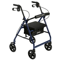 Drive Aluminum Rollator Rolling Walker with Fold Up and Removable Back Support and Padded Seat — for Safe and Supported Mobility