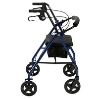Drive Aluminum Rollator Rolling Walker with Fold Up and Removable Back Support and Padded Seat — for Safe and Supported Mobility