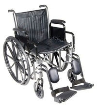 Drive 18" wheelchair with detachable desk arm, swing away elevating leg rest — for Mobility and Patient Transport