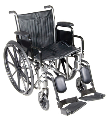 Drive 18" wheelchair with detachable desk arm, swing away elevating leg rest — for Mobility and Patient Transport
