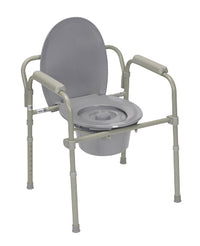 Drive Commode with fixed arms, steel, adjustable height, 1 each — for Treatment and Examination Rooms