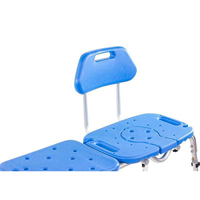 Platinum Health All-Access Bath Bench with Cutout, Blue — for Safe Bathing and Hygiene