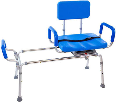 Platinum Health Carousel Sliding Bariatric Transfer Bench with Swivel Seat — for Safe Bathing and Hygiene