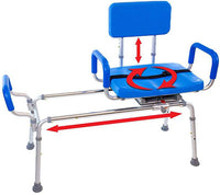 Platinum Health Carousel Sliding Bariatric Transfer Bench with Swivel Seat — for Safe Bathing and Hygiene