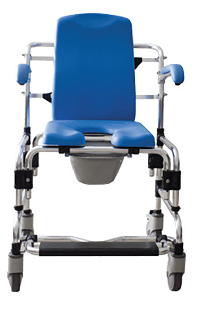 Platinum Health Caspian Professional Mobile Shower/Commode Chair, Padded — for Safe Bathing and Hygiene