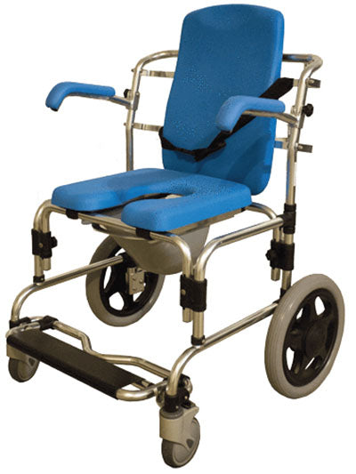 Platinum Health Baltic Professional Transport Shower/Commode Chair, Padded — for Safe Bathing and Hygiene