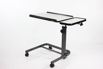Platinum Health Acrobat Overbed Table, Adjustable Height, Tilt Top, White Birch — for Treatment and Examination Rooms