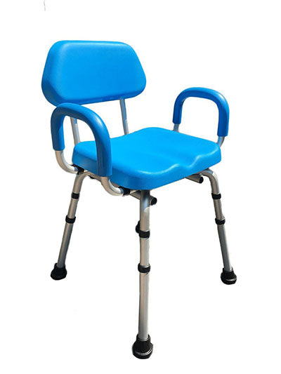 Platinum Health Comfortable Shower Chair, Padded Backrest and Armrests — for Treatment and Examination Rooms