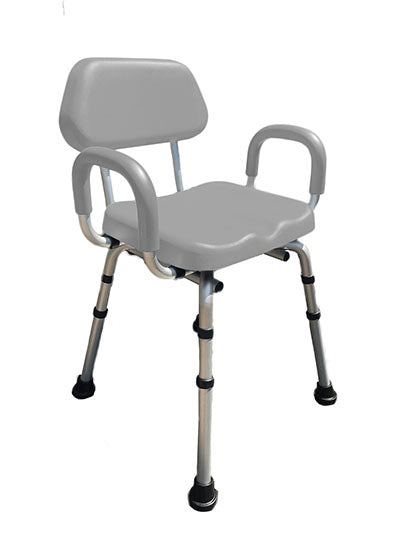Platinum Health Comfortable Shower Chair, Padded Backrest and Armrests — for Treatment and Examination Rooms