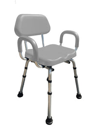 Platinum Health Comfortable Shower Chair, Padded Backrest and Armrests — for Treatment and Examination Rooms
