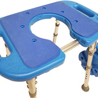Platinum Health Atlas Bariatric Bath Bench, Padded, Cutout, Adjustable Height — for Treatment and Examination Rooms