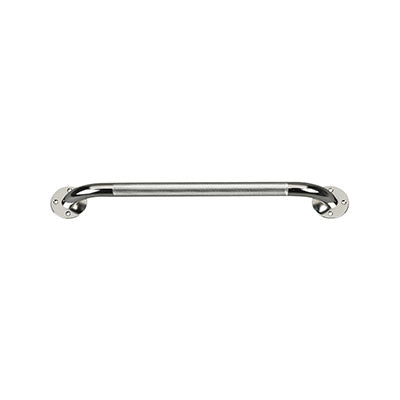 Drive Chrome Knurled Grab Bar, 18" — for Safe Bathing and Hygiene