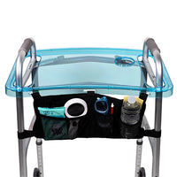 StrongArm Clear View Walker Tray and Bag — for Safe and Supported Mobility