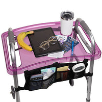 StrongArm Clear View Walker Tray and Bag — for Safe and Supported Mobility