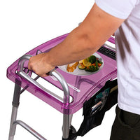 StrongArm Clear View Walker Tray and Bag — for Safe and Supported Mobility