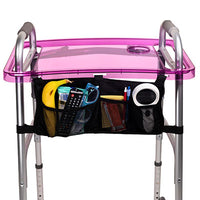 StrongArm Clear View Walker Tray and Bag — for Safe and Supported Mobility
