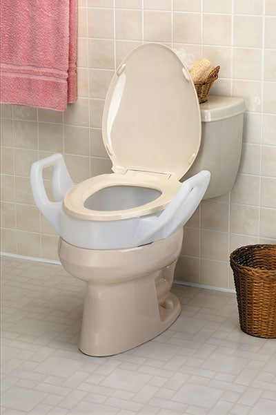 Maddak Elevated toilet seat with arms, elongated — for Safe and Independent Toileting