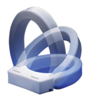 Maddak Elevated toilet seat , hinged, elongated — for Safe and Independent Toileting