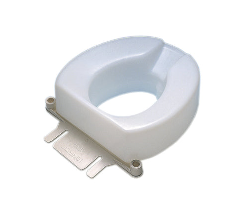 Maddak Raised toilet seat, accessory, bolt-down bracket — for Safe and Independent Toileting