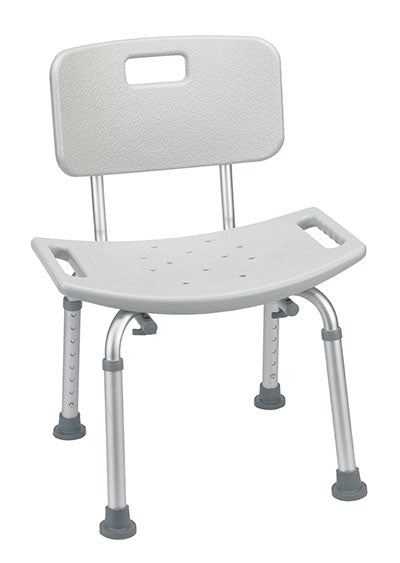 Drive Bathroom Safety Shower Tub Bench Chair with Back, Gray — for Safe Bathing and Hygiene