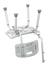 Drive Bathroom Safety Shower Tub Bench Chair with Back, Gray — for Safe Bathing and Hygiene