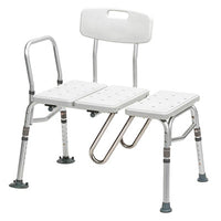 Drive Splash Defense Transfer Bench with Curtain Guard Protection — for Safe Bathing and Hygiene
