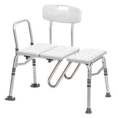 Drive Splash Defense Transfer Bench with Curtain Guard Protection — for Safe Bathing and Hygiene