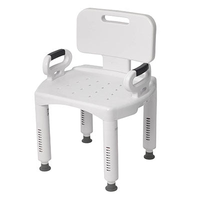 Drive Premium Series Shower Chair with Back and Arms — for Safe Bathing and Hygiene
