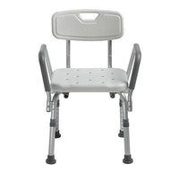 Drive Knock Down Bath Bench with Back and Padded Arms — for Safe Bathing and Hygiene