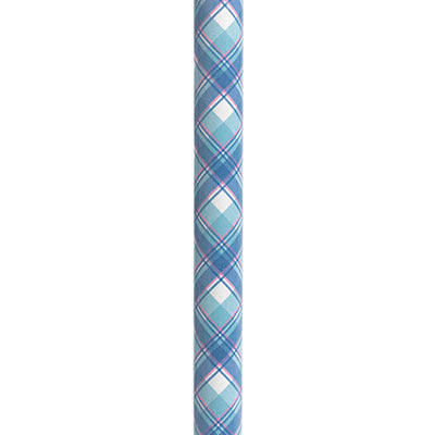 Drive Adjustable Height Offset Handle Cane with Gel Hand Grip, Plaid — for Treatment and Examination Rooms