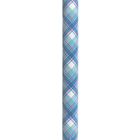 Drive Adjustable Height Offset Handle Cane with Gel Hand Grip, Plaid — for Treatment and Examination Rooms
