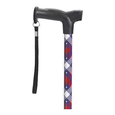 Drive Comfort Grip T Handle Cane, Patriotic — for Treatment and Examination Rooms