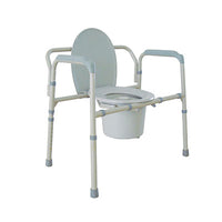 Drive Heavy Duty Bariatric Folding Bedside Commode Chair — for Safe Bathing and Hygiene