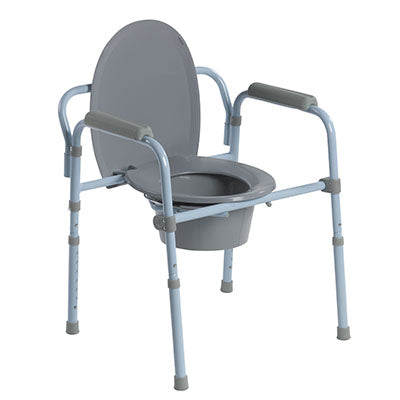 Drive Steel Folding Frame Commode — for Safe Bathing and Hygiene