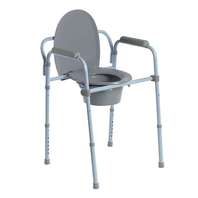 Drive Steel Folding Frame Commode — for Safe Bathing and Hygiene