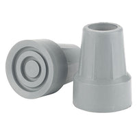 Drive Crutch Tips, 7/8", Gray, 1 Pair — for Canes & Crutches in Clinical and Institutional Care