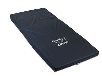 Drive Gravity 9 Long Term Care Pressure Redistribution Mattress, No Cut Out, 42"W x 84"L — for Exercise and Therapy Floor Work