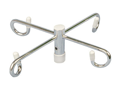 Drive Economy Removable Top I. V. Pole, 4 Hook Top, Chrome — for Medical Equipment in Clinical and Institutional Care