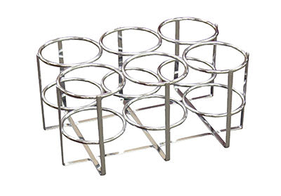 Drive Economy Oxygen 6 Cylinder Rack, E, D or C Cylinders Only — for Organized Equipment Storage
