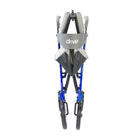 Drive Nitro DLX Euro Style Rollator Rolling Walker, Sleek Blue — for Safe and Supported Mobility