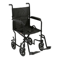 Drive Lightweight Transport Wheelchair, 19" Seat, Red — for Strength Training and Rehabilitation